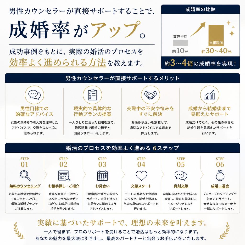 高い成婚率の秘密