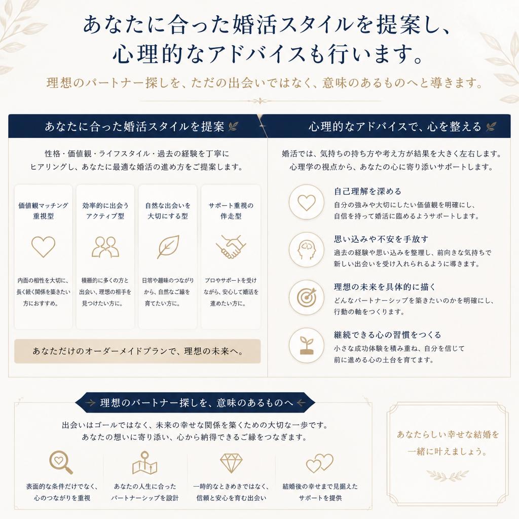 専属カウンセラーがサポート
