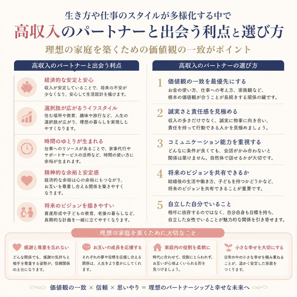 高収入パートナーとの出会い