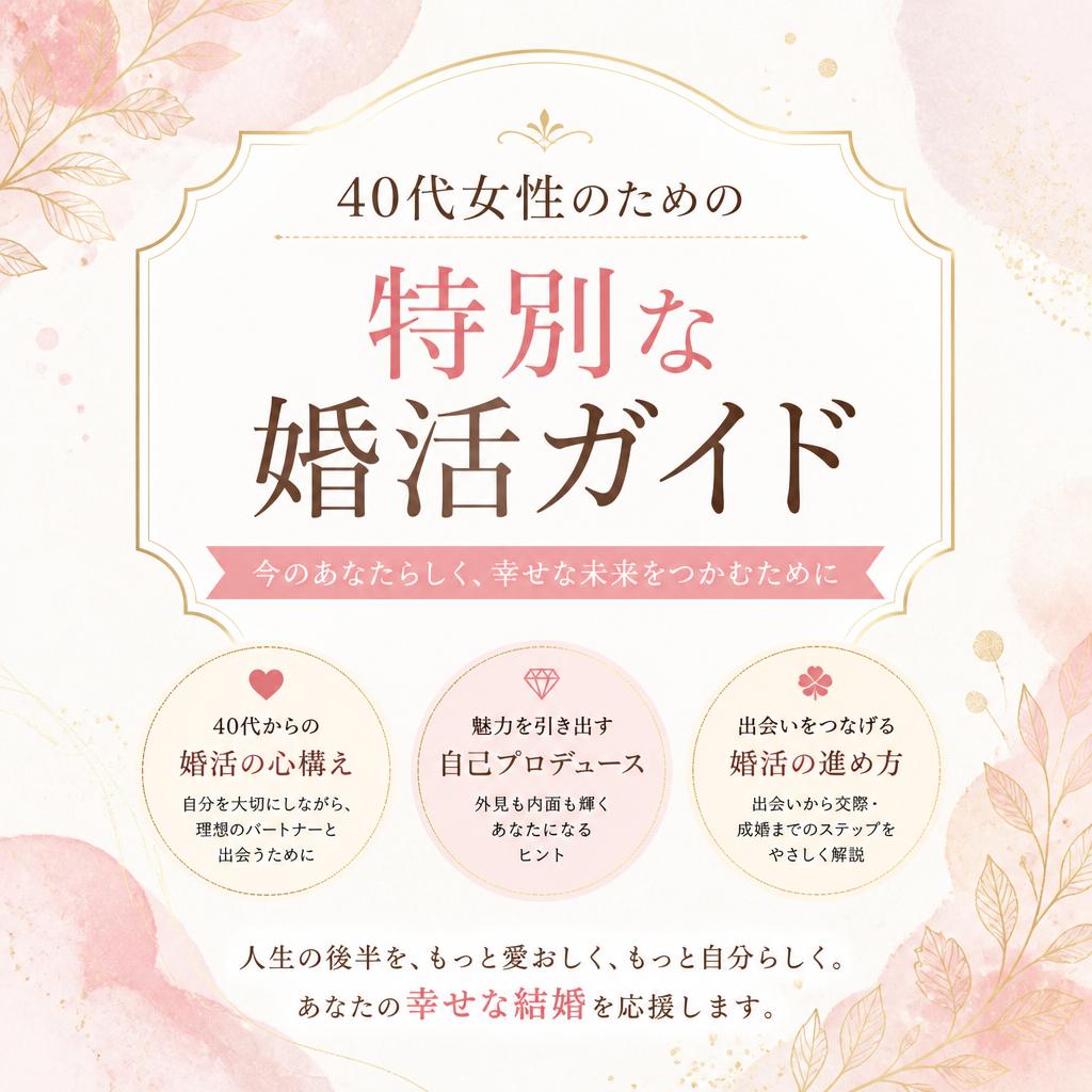 40代女性のための特別な婚活ガイド