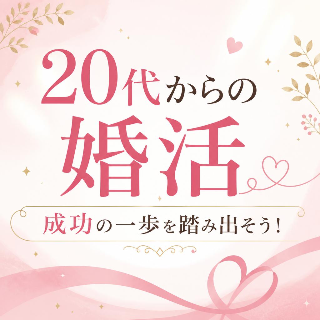20代からの婚活、成功の一歩を踏み出そう！
