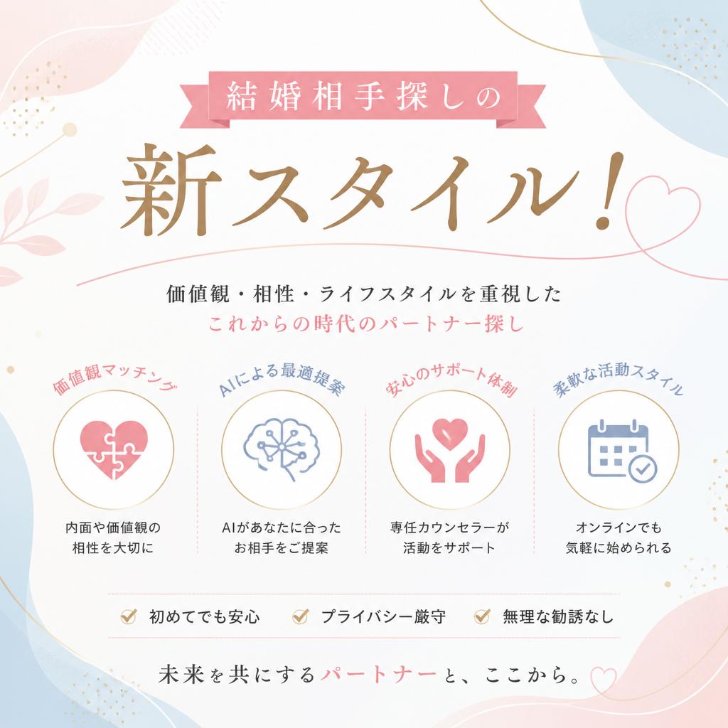 結婚相手探しの新スタイル！