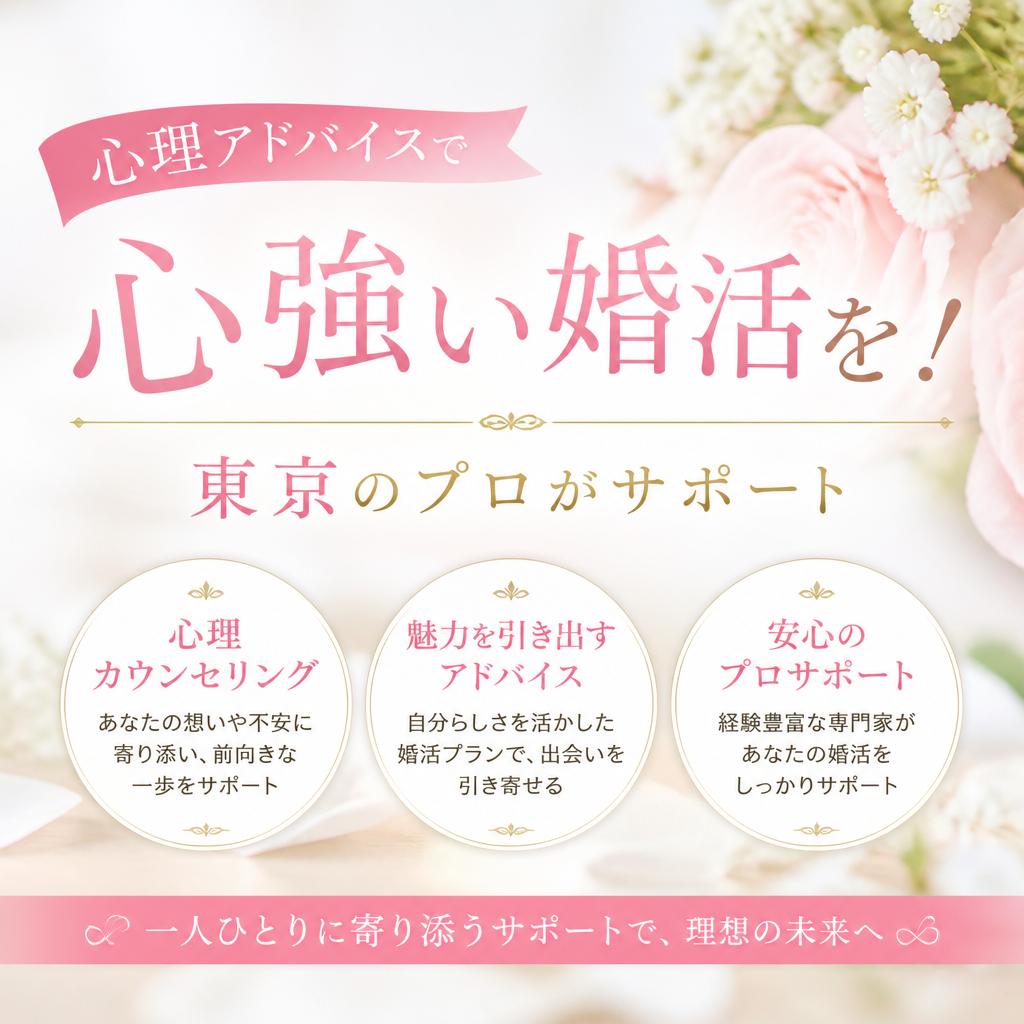 心理アドバイスで心強い婚活を！東京のプロがサポート