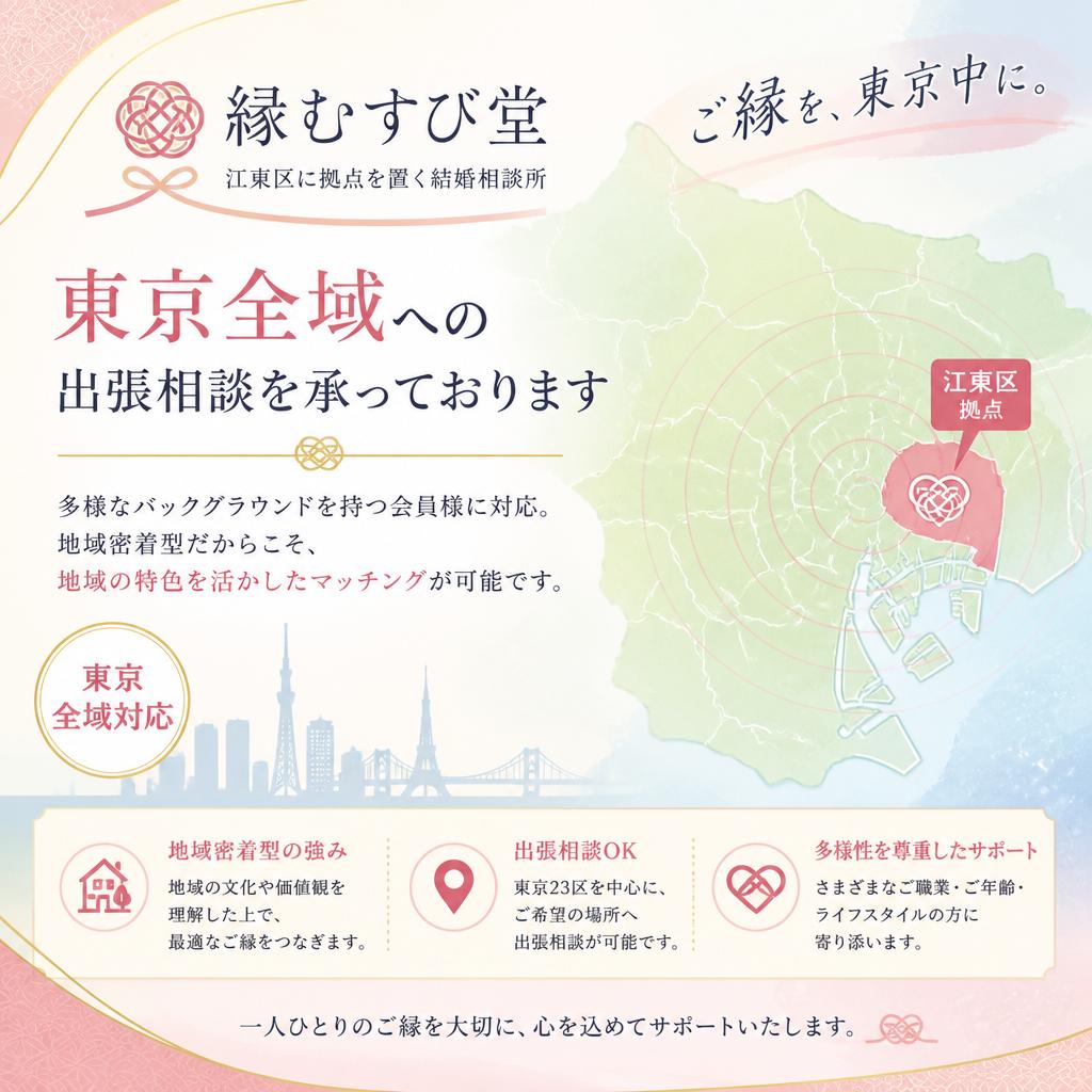 東京での婚活サポートの特長