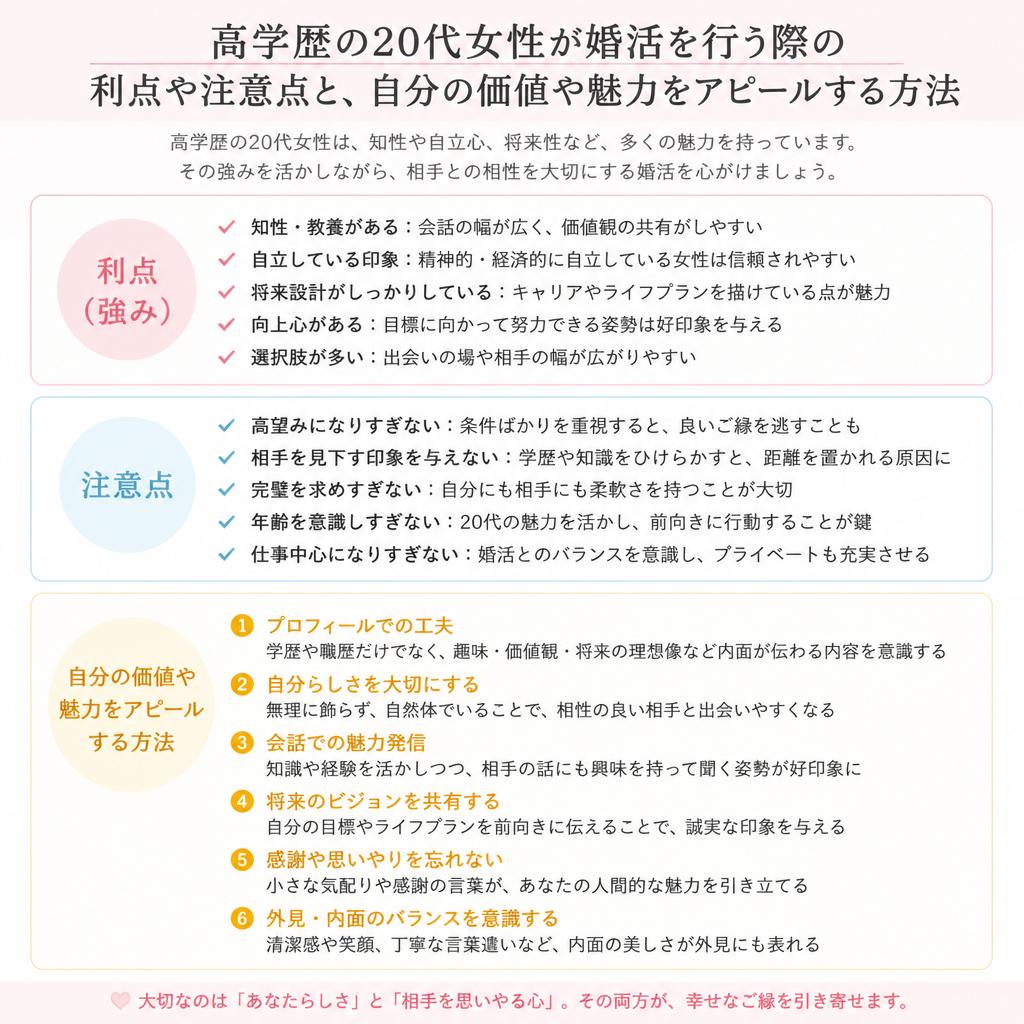 2. 高学歴女性が婚活で気をつけるべきポイント
