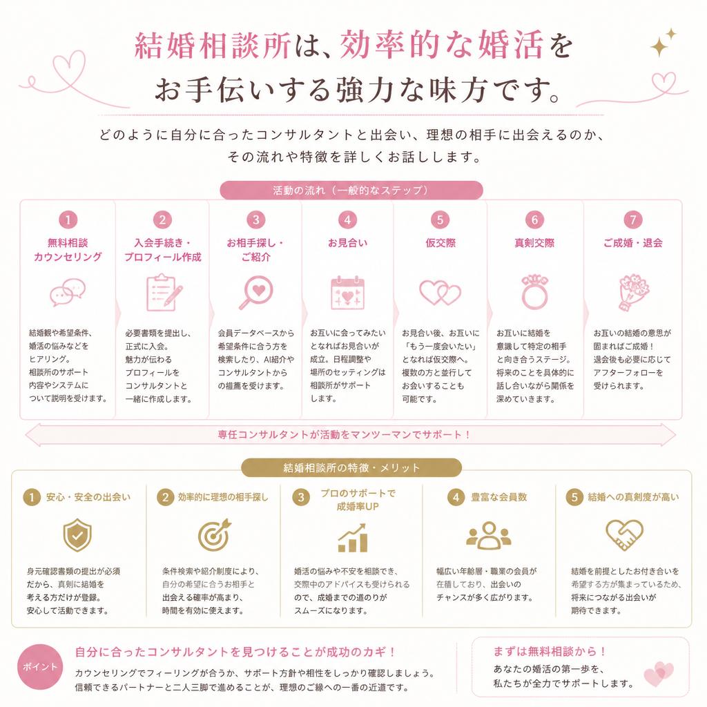 結婚相談所の利点と利用方法