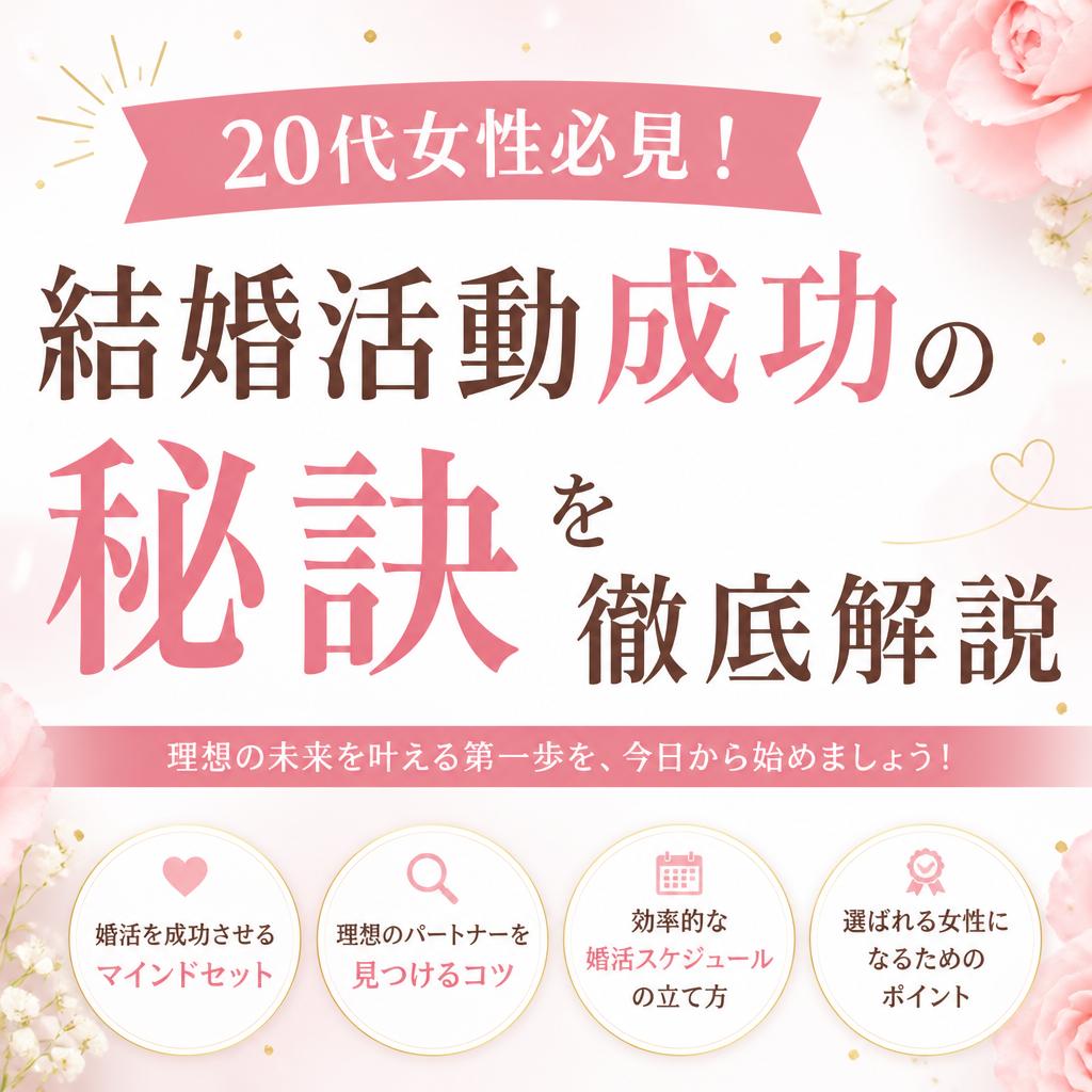 20代女性必見！結婚活動成功の秘訣を徹底解説