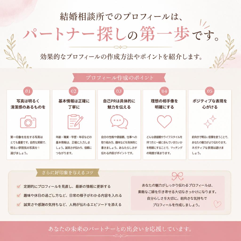成功するプロフィール作成のコツ