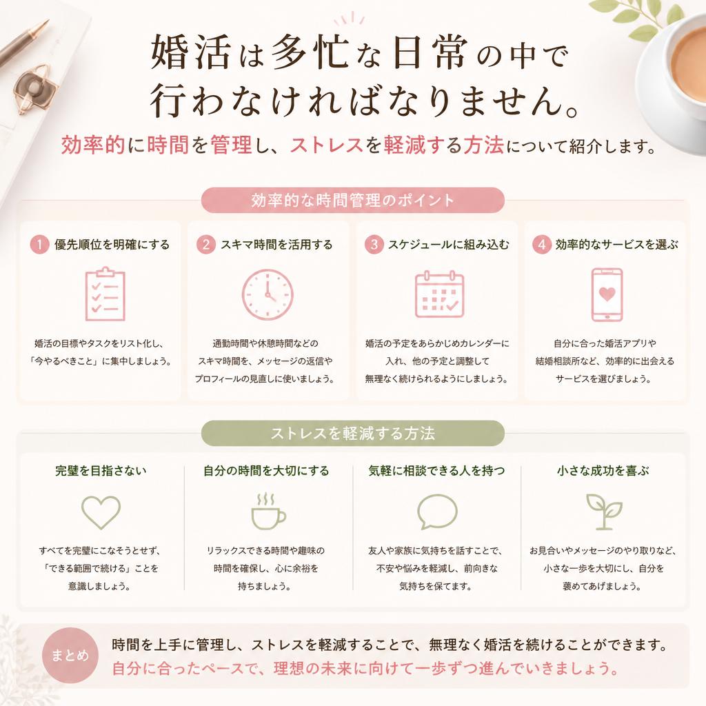 ストレスを軽減するための時間管理