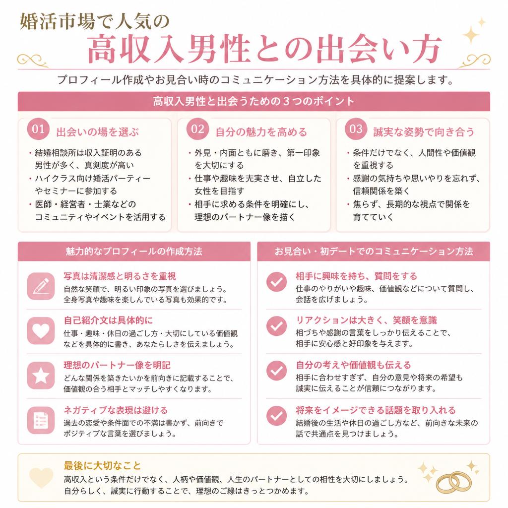 高収入男性との出会いを実現する方法