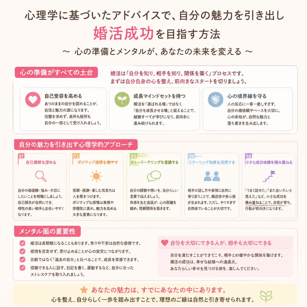 婚活に役立つ心理アドバイス
