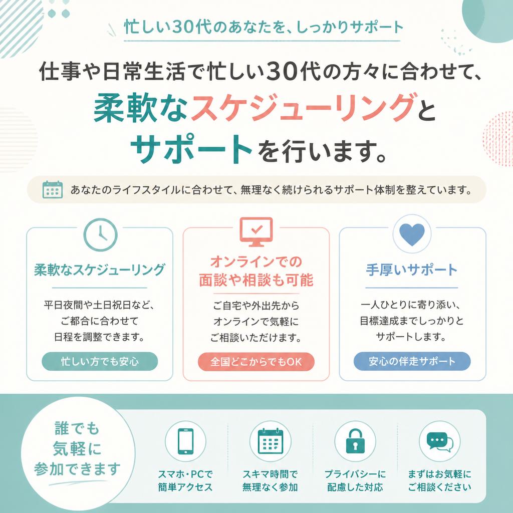 繁忙な日々に寄り添うサポート
